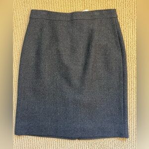 J.Crew Wool Pencil Skirt P6 Gray | Style 29993 FA10 | Classic Work Skirt